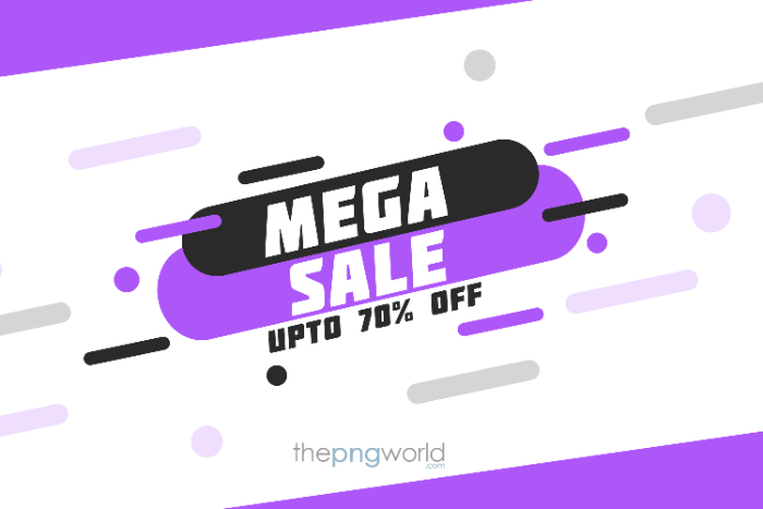 Mega Sale Banner Purple Upto 70 OFF Offer PSD sale,offer,off,upto,banner,creative,ecommerce,shopping,branch,popup,psd,png,mega sale,purple